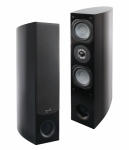 Dynavox LS-120 Enceinte bois laqué noir
